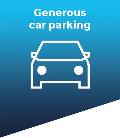Generous car parking