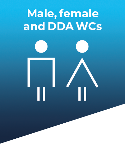 Male, female and DDA WCs
